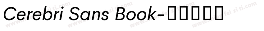 Cerebri Sans Book字体转换